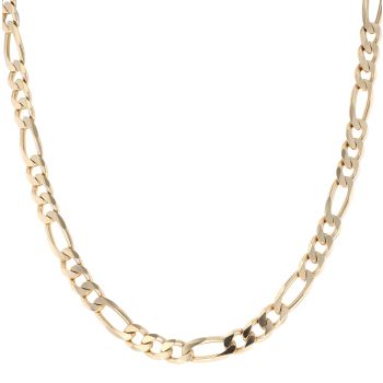 9ct Yellow Gold Figaro Chain 22"