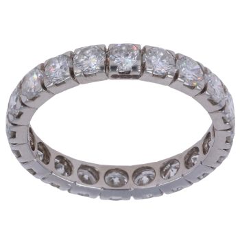 14ct White Gold 2.50ct Diamond Full Eternity Ring