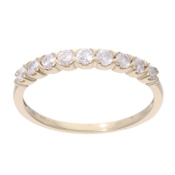 9ct Yellow Gold 0.35ct Diamond Eternity Ring