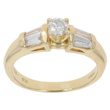 18ct Yellow Gold Brilliant Cut 0.70ct Diamond Solitaire Ring