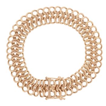 9ct Yellow Gold Fancy Bracelet 7"