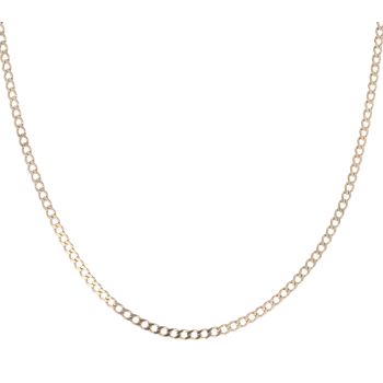 9ct Yellow Gold Curb Chain 18"