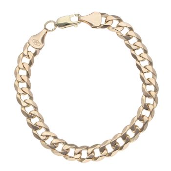 9ct Yellow Gold Curb Bracelet 7.5"