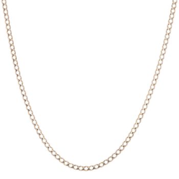 9ct Yellow Gold Curb Chain 22"