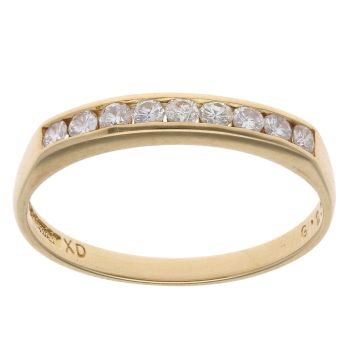 18ct Yellow Gold 0.25ct Diamond Eternity Ring