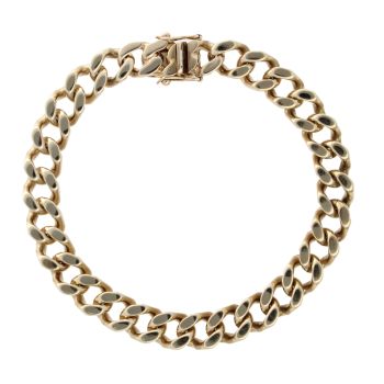 9ct Yellow Gold Curb 9" Bracelet