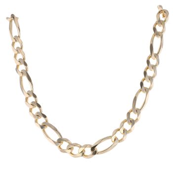 9ct Yellow Gold Figaro Chain 26"