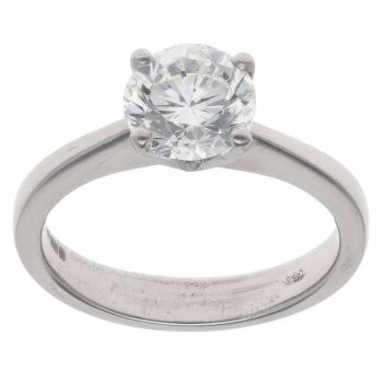 Platinum 2.00ct Brilliant Cut Diamond Solitaire Ring