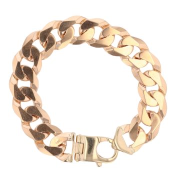 9ct Yellow Gold Curb Bracelet 8.5"