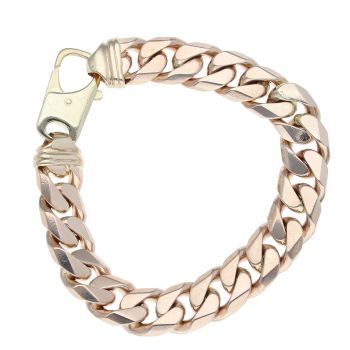 9ct Yellow Gold Curb Bracelet 8"