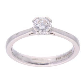 Platinum 0.50ct Diamond Solitaire Ring
