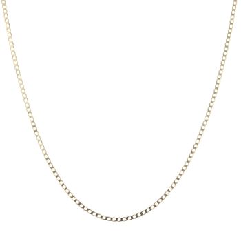 9ct Yellow Gold Curb Chain 18"