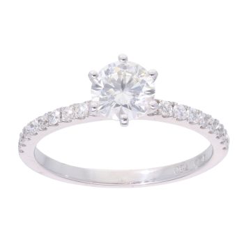 18ct White Gold 1.00ct Diamond Solitaire Ring