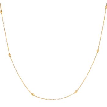 22ct Yellow Gold Disco Bead Fancy Chain 16"