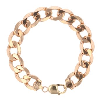9ct Yellow Gold Curb Bracelet 8.5"