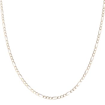 9ct Yellow Gold Figaro Chain 18"