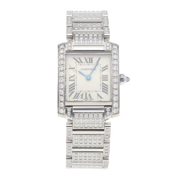 Cartier Custom Tank Francaise Pre Owned Watch Ref 2384