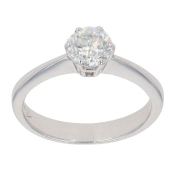 18ct White Gold 0.60ct Brilliant Cut Diamond Solitaire Ring