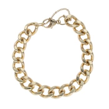9ct Yellow Gold Curb Bracelet 7.5"