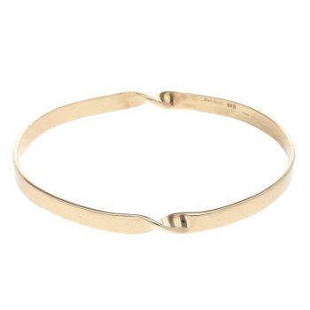 9ct Yellow Gold Twist Bangle