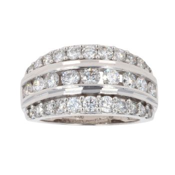 18ct White Gold 2.00ct Brilliant Cut Diamond Fancy Ring