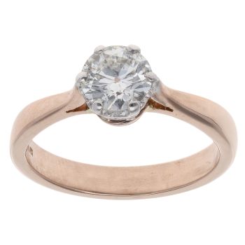18ct Rose Gold 0.70ct Diamond Solitaire Ring