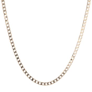 9ct Yellow Gold Curb Chain 22"