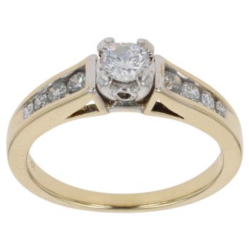 18ct Yellow Gold 0.50ct Brilliant Cut Diamond Solitaire Ring