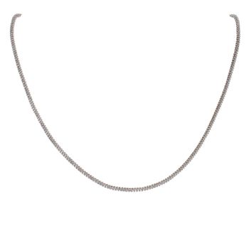9ct White Gold Fancy Chain 16"