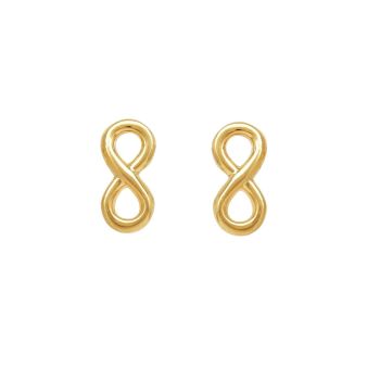 22ct Yellow Gold Infinity Studs Earrings