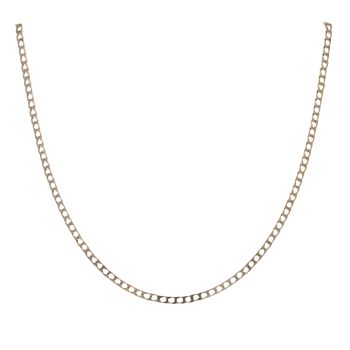 9ct Yellow Gold Square Curb Chain 20"