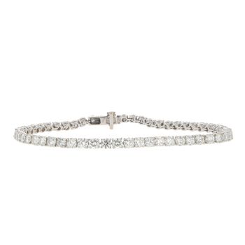 18ct White Gold 5.42ct Diamond Tennis Bracelet
