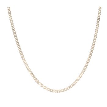 9ct Yellow Gold Double Curb Chain 18"
