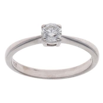 18ct White Gold Brilliant Cut 0.25ct Diamond Solitaire Ring