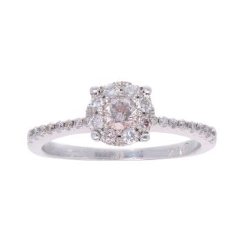 9ct White Gold 0.50ct Diamond Cluster Ring