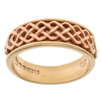 9ct Yellow and Rose Gold Clogau Celtic Ring
