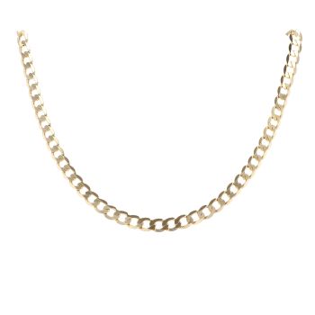 9ct Yellow Gold Curb Chain 20"