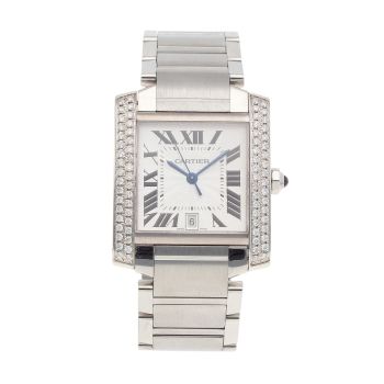 Cartier Custom Tank Francaise Pre Owned Watch Ref 2302