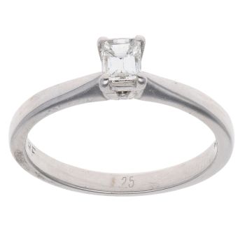 18ct White Gold 0.25ct Diamond Solitaire Ring