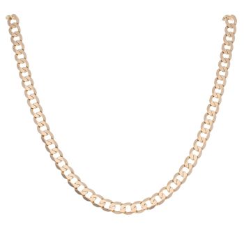 9ct Yellow Gold Curb Chain 22"