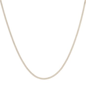 9ct Yellow Gold Curb Chain 18"