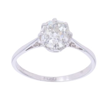 Platinum 1.25ct Brilliant Cut Diamond Solitaire Ring