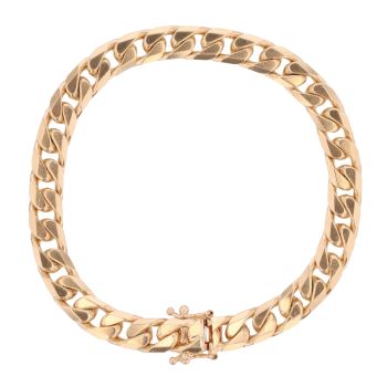 9ct Yellow Gold Curb Bracelet 7.5"