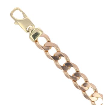 9ct Yellow Gold Curb Bracelet 9"