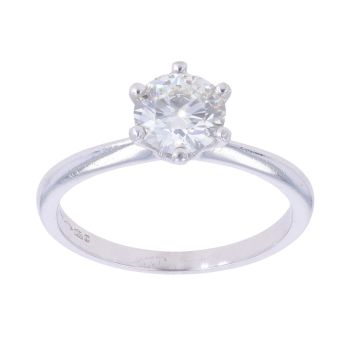 Platinum 0.90ct Diamond Solitaire Ring