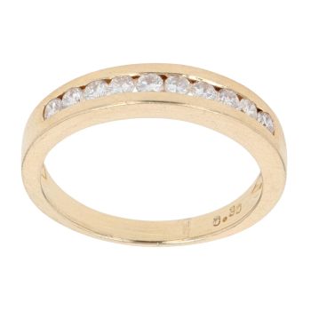 18ct Yellow Gold 0.30ct Brilliant Cut Diamond Half Eternity Ring