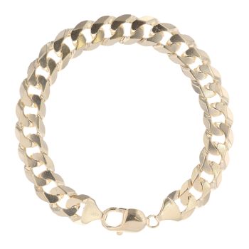 9ct Yellow Gold Curb Bracelet 8.5"