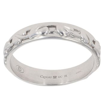 9ct White Gold Clogau Vine Of Life Cariad Band