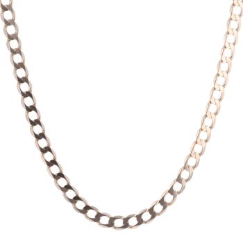 9ct Yellow Gold Curb Chain 22"