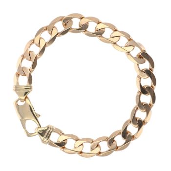 9ct Yellow Gold Curb Bracelet 8.5"